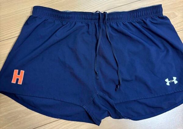 法政大学ラグビー部 4XL 短パン ネイビー 美品 ラグパン ラガーパンツ アンダーアーマー
