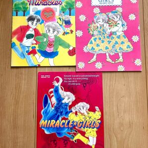 なかよし付録 ミラクルガールズ 星の島のるるちゃん ノート2冊、下敷きセット平成ノスタルジー 秋元奈美