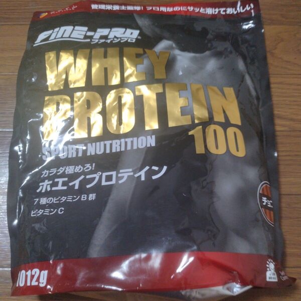 【新品】ファインプロホエイプロテイン 100 チョコ味1012g