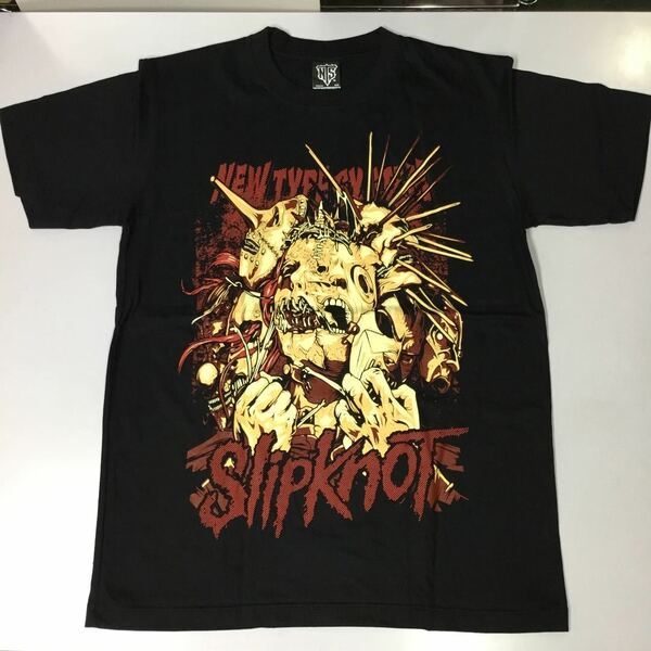 SR5A2. バンドデザインTシャツ Mサイズ　スリップノット SlipknoT ①