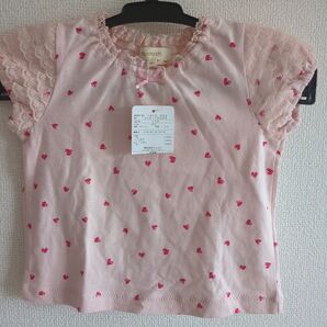 HusHusH ハート柄 Tシャツ 80サイズ ピンク ハッシュアッシュ