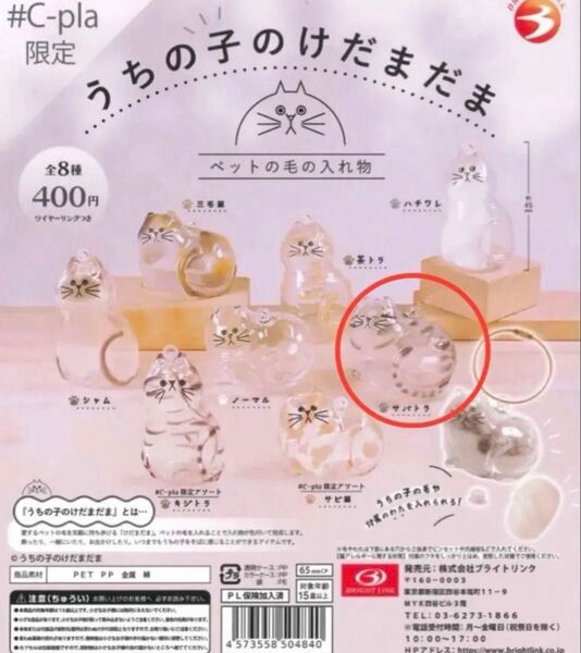 うちの子のけだまだま サバトラ 新品未使用 正規品 カプセルトイ ガチャ