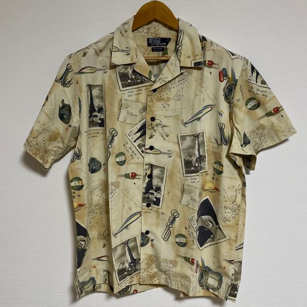 Polo Ralph Lauren Vintage Camp ポロ ラルフローレン 半袖シャツ フィッシング 釣り柄