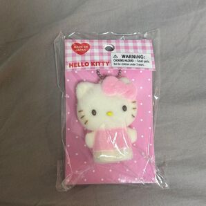 ハローキティ フロッキーマスコットホルダー