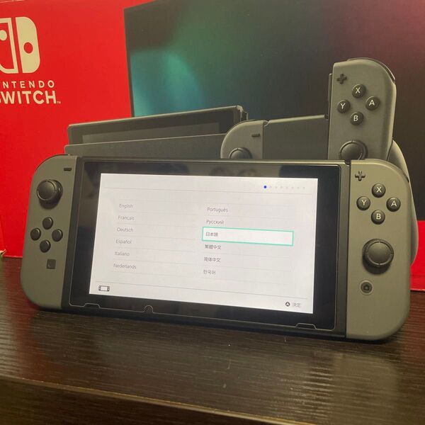 Nintendo Switch グレー 本体(箱付) バッテリー強化版