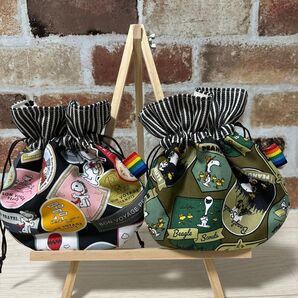 まん丸巾着ポーチ ハンドメイド ポーチ セット