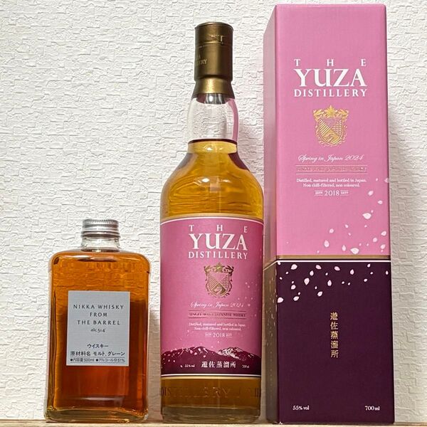 遊佐蒸溜所 THE YUZA DISTILLERYとニッカ フロムザバレル 2本セット
