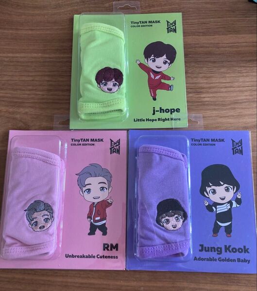 処分価格【新品未開封】 BTS tinytan マスク 3個セットRM j-hope Jung Kook