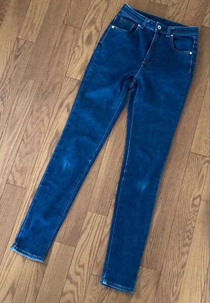 GU ハイウェストスキニーパンツ W64 デニム ジーンズ