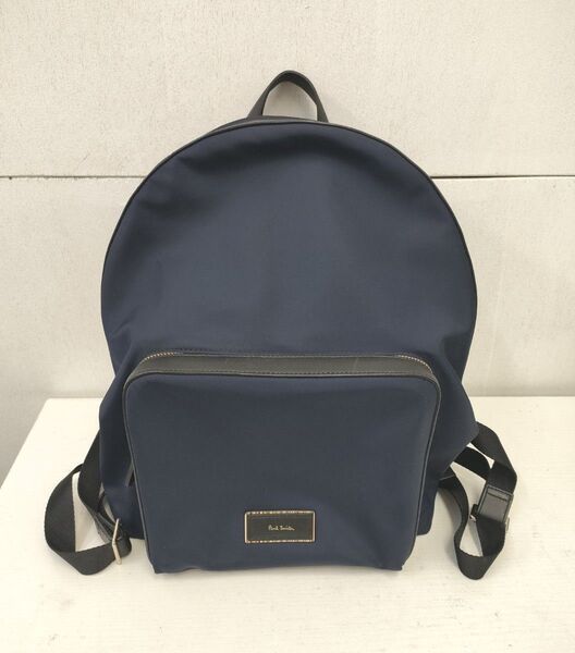 Paul Smith ポールスミス ナイロン レザー マルチストライプ リュックサック バックパック メンズ
