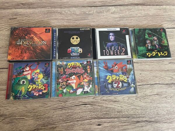 【名作で青春を過ごした方へ】PS1 懐かしソフト6本まとめ売り|ロックマン・クラッシュ・ドラグーン etc.