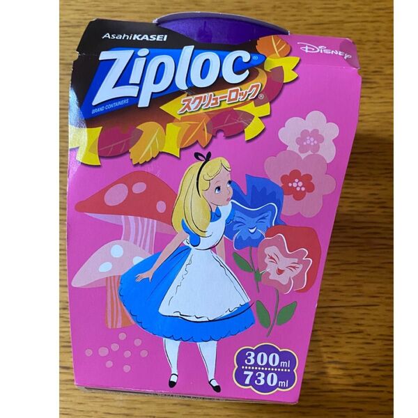 Ziploc ディズニー 不思議の国のアリス 保存容器 スクリューロック アリス 未使用 ディズニー