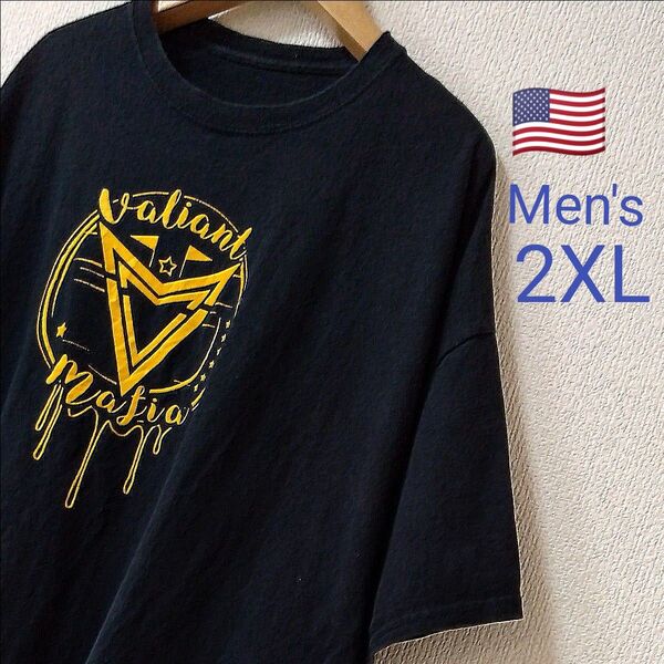 Valiant Mafia Tシャツ ブラック メンズ2XL オーバーサイズ ヴィンテージ