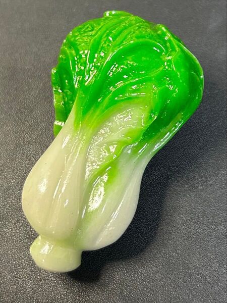 細工彫刻白菜 白玉翡翠、縁起物、金運、古美術、お守り、古美術、風水、旧家蔵出し