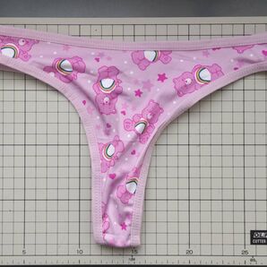 中学生高校生むけプリントTバックパンティーショーツピンク