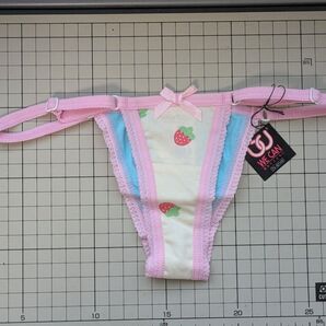 バックプリントつきジュニアハーフバックスキャンティー(プリント)150サイズ平成レトロ