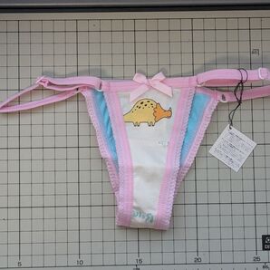 バックプリントつきジュニアハーフバックスキャンティー(プリント)中学生用Tバック150サイズ平成レトロ