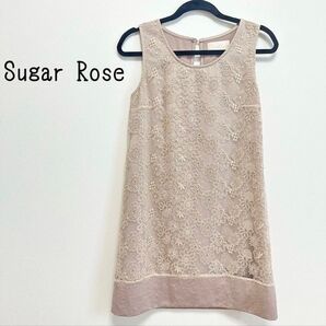 SugarRose シュガーローズ ワンピース ドレス 花柄 刺繍 結婚式 ノースリーブ