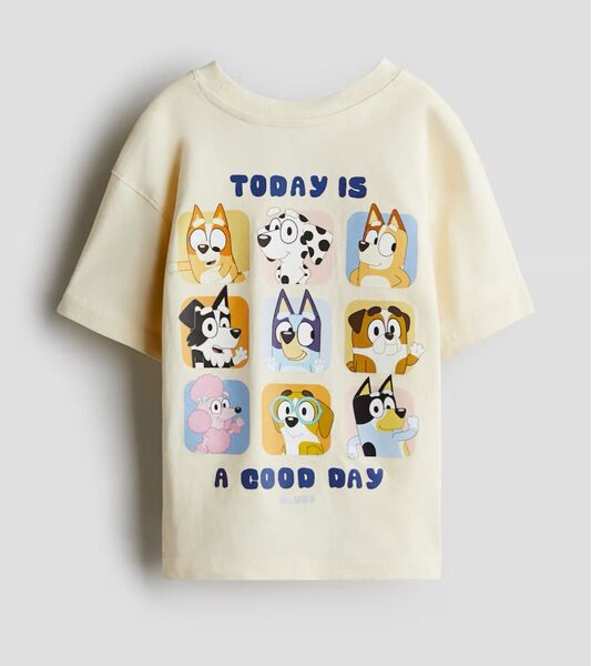 H&M★新品NEW 人気 ブルーイ プリントTシャツ 半袖 コラボ BLUEY