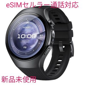 【新製品】HUAWEI WATCH 5(新品未開封)ブラック eSIM通話 + 体重計(新品未使用)