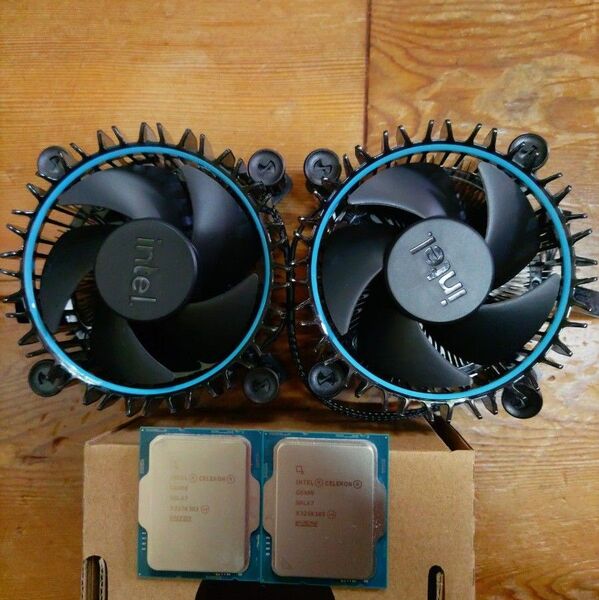Intel Celeron G6900 ES 3.4GHz 2個セット CPUクーラー付き LGA1700 動作品