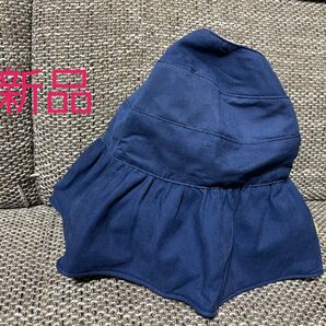 UVキャップ サンバイザー ネイビー 女性用