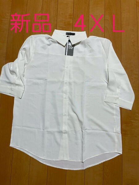 ブラウス ワイシャツ カッターシャツ レディース 半袖 無地 通勤 就活 オフィス ノーアイロン 形態安定 ストレッチ 4XL