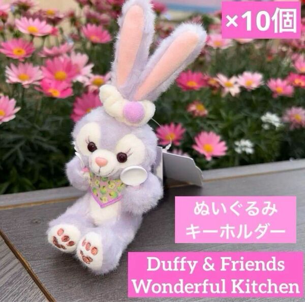 タグ付新品 ダッフィーアンドフレンズ ワンダフルキッチン ステラルー ぬいぐるみキーホルダー 10個 ストラップ ディズニーシー