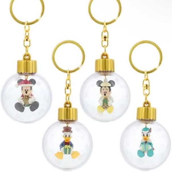キーチェーン キーホルダー ディズニーリゾート クリスマス ミッキー ミニー ドナルド デイジー オーナメント TDR 2022