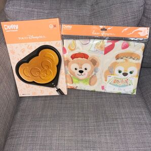 終売品 新品未使用 ディズニーリゾート シー ワンダフルキッチン ダッフィーフレンズ パンケーキパン エプロン クッキーアン