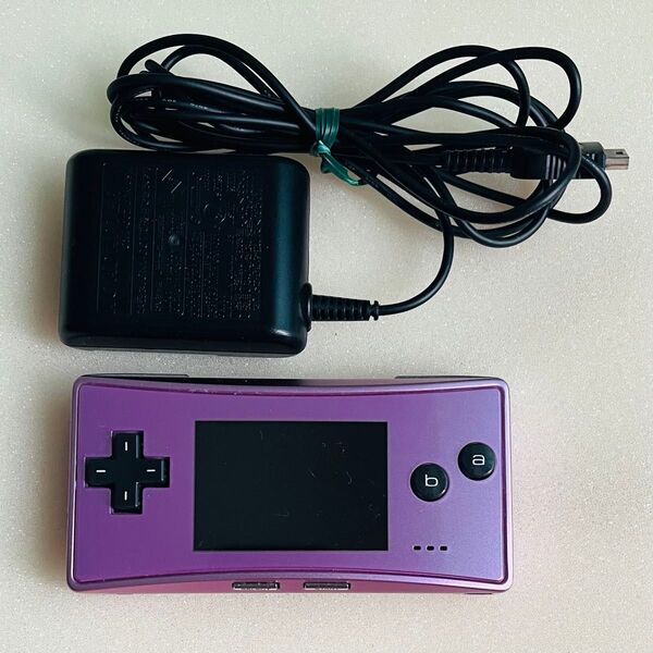 ゲームボーイミクロ 本体 パープル 任天堂 OXY-001 GAMEBOY micro Nintendo GBA 充電器付き