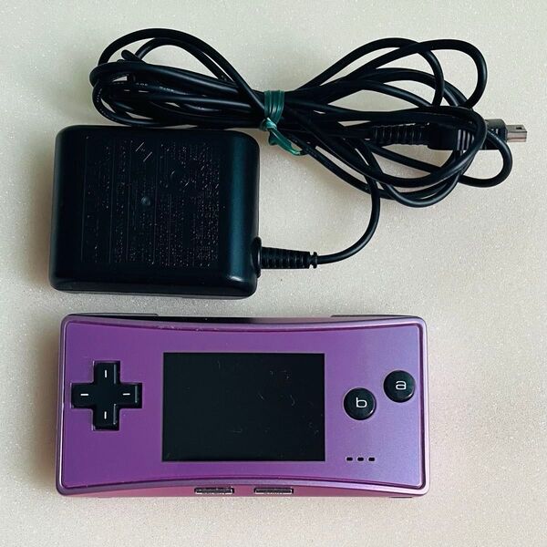 ゲームボーイミクロ 本体 パープル 任天堂 OXY-001 GAMEBOY micro Nintendo GBA 充電器付き