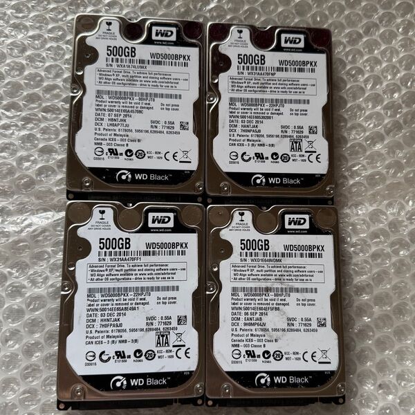 WD BLACK 2.5 HDD 500GB