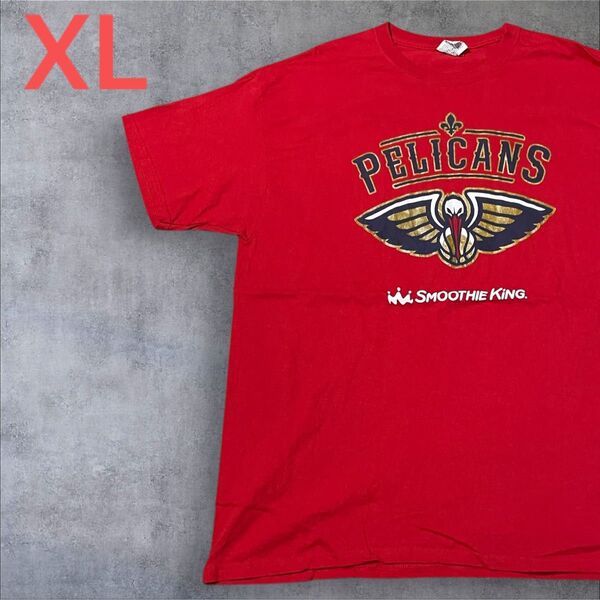 【US古着】レッド XL Tシャツ 半袖 レギュラー プリント メンズ レディース 大きいサイズ オーバーサイズ