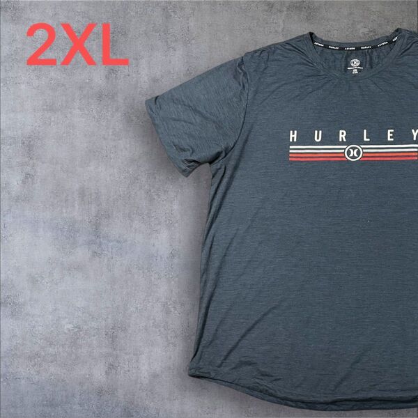 【US古着】ダークグレー 2XL Tシャツ 半袖 レギュラー プリント メンズ レディース 大きいサイズ オーバーサイズ