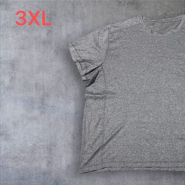 【US古着】グレー 3XL Tシャツ 半袖 レギュラー プリント メンズ レディース 大きいサイズ オーバーサイズ