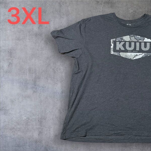 【US古着】ダークグレー 3XL Tシャツ 半袖 レギュラー プリント メンズ レディース 大きいサイズ オーバーサイズ