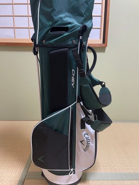Callaway キャディバッグ ゴルフバッグ 軽量 スタンド式 9.5型4分割 Chev Stand 24 GRN