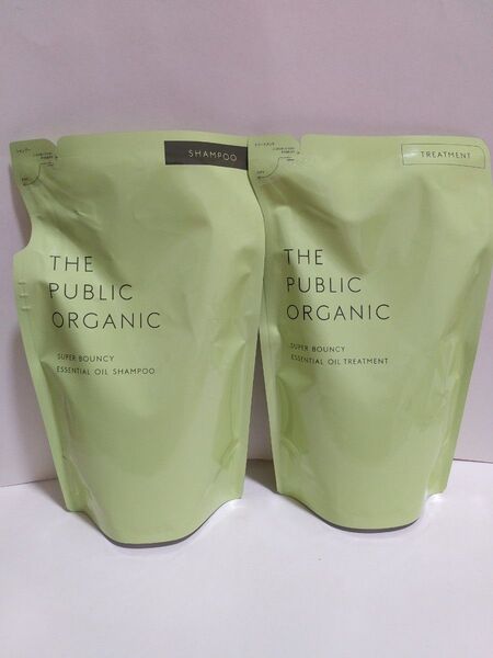 THE PUBLIC ORGANIC ザ パブリック オーガニック スーパーバウンシー シャンプー トリートメント詰め替えセット