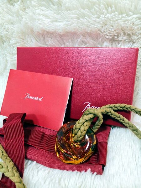 【美品】Baccarat バカラ ネックレス コキアージュ ハニー ペンダント アクセサリー