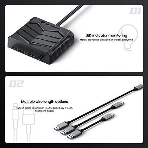 Yottamaster USB3.0 SATA ハードドライブ アダプター