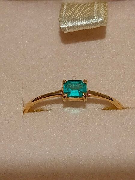 パライバベリル リング 指輪 9号 中古 ジュエリー