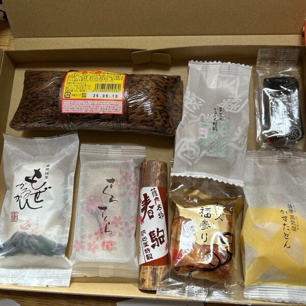 薩摩蒸気屋と和菓子等、色々お得詰め合わせセット 全8種