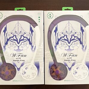 エヴァンゲリオン 首掛けダブルファン 初号機ver 2個セット 新品未使用品 非売品