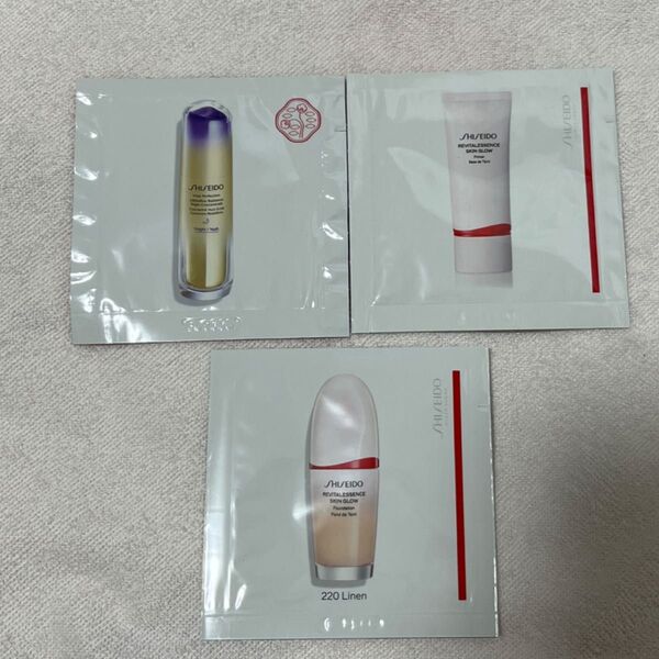 資生堂 SHISEIDO エッセンス スキングロウ ファンデーション 220Linen エッセンススキングロウプライマーサンプル