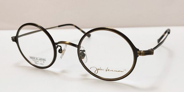 John Lennon ジョンレノン JL-P301 アンティークゴールド 丸メガネ 日本製 チタン