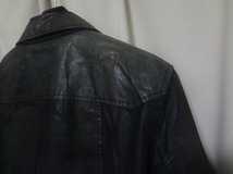 【USED】 DUCTE イタリア製 レザー シャツ ジャケット タイト スリム 細身 ヴィンテージ_画像3