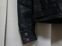 【USED】 DUCTE イタリア製 レザー シャツ ジャケット タイト スリム 細身 ヴィンテージ_画像9
