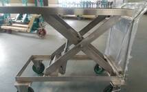 ■テーブルリフト(長期保管品)HK009　テーブルリフト荷重250kg ステンレス製_画像2