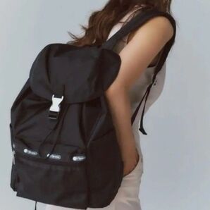 神崎恵 レスポートサック バックパック リュック ブラック